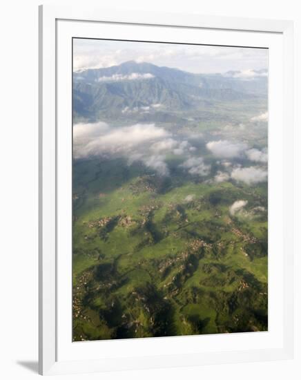 Aerial View of Nepal, Himalayas-Ethel Davies-Framed Photographic Print