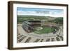 Aerial View of New Milwaukee County Stadium - Milwaukee, WI-Lantern Press-Framed Art Print