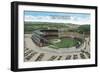 Aerial View of New Milwaukee County Stadium - Milwaukee, WI-Lantern Press-Framed Art Print