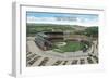 Aerial View of New Milwaukee County Stadium - Milwaukee, WI-Lantern Press-Framed Art Print