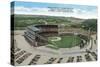 Aerial View of New Milwaukee County Stadium - Milwaukee, WI-Lantern Press-Stretched Canvas