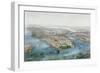 Aerial View of New York and Brooklyn, Engraved by T.H Muller, Pub. by L. Turgis, Paris, 1855-Simpson (After)-Framed Giclee Print