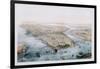 Aerial View of New York and Brooklyn-null-Framed Giclee Print