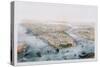 Aerial View of New York and Brooklyn-null-Stretched Canvas