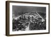Aerial View of New York City, at Night-null-Framed Premium Photographic Print