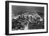 Aerial View of New York City, at Night-null-Framed Premium Photographic Print