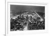 Aerial View of New York City, at Night-null-Framed Photographic Print