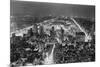 Aerial View of New York City, at Night-null-Mounted Photographic Print