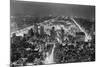 Aerial View of New York City, at Night-null-Mounted Photographic Print