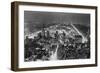 Aerial View of New York City, at Night-null-Framed Photographic Print