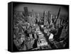 Aerial View of New York City Looking Uptown-Andreas Feininger-Framed Stretched Canvas