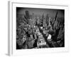 Aerial View of New York City Looking Uptown-Andreas Feininger-Framed Photographic Print