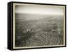 Aerial View of New York in the 1950s United States of America-null-Framed Stretched Canvas