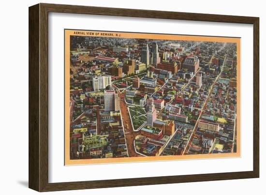 Aerial View of Newark, New Jersey-null-Framed Art Print