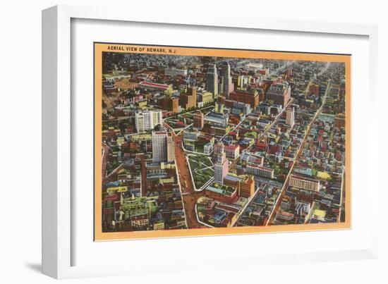 Aerial View of Newark, New Jersey-null-Framed Art Print