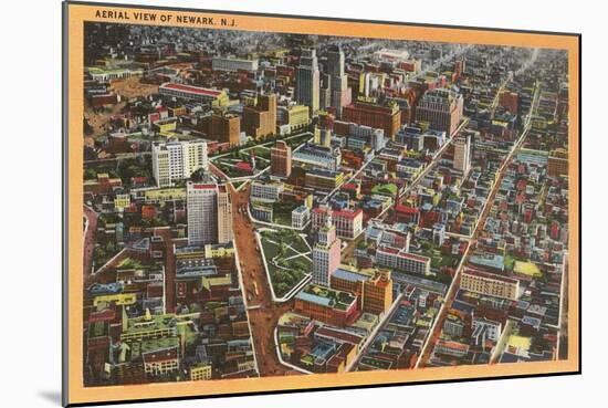 Aerial View of Newark, New Jersey-null-Mounted Art Print