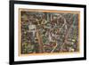 Aerial View of Newark, New Jersey-null-Framed Premium Giclee Print