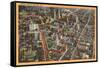 Aerial View of Newark, New Jersey-null-Framed Stretched Canvas