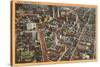 Aerial View of Newark, New Jersey-null-Stretched Canvas