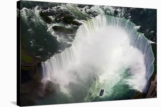 Aerial view of Niagara Falls, Ontario, Canada.-Kymri Wilt-Stretched Canvas