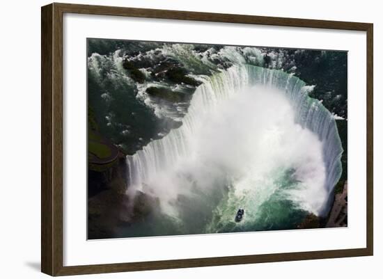 Aerial view of Niagara Falls, Ontario, Canada.-Kymri Wilt-Framed Photographic Print