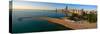 Aerial view of North Avenue Beach, Chicago, Cook County, Illinois, USA-null-Stretched Canvas