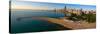 Aerial view of North Avenue Beach, Chicago, Cook County, Illinois, USA-null-Stretched Canvas