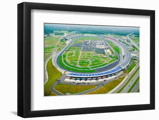 Aerial view of North Carolina Speedway in Charlotte, NC-null-Framed Photographic Print