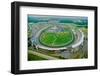 Aerial view of North Carolina Speedway in Charlotte, NC-null-Framed Photographic Print