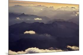 Aerial View of North Cascade Mountain Range-Steve Terrill-Mounted Photographic Print