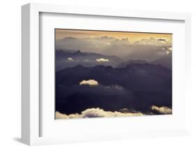 Aerial View of North Cascade Mountain Range-Steve Terrill-Framed Photographic Print