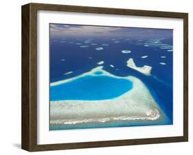 Aerial View of North Male Atoll, Maldives, Indian Ocean-Papadopoulos Sakis-Framed Photographic Print