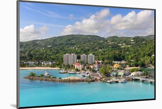 Aerial View of Ocho Rios, Jamaica in the Caribbean-Gino Santa Maria-Mounted Photographic Print