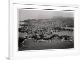 Aerial View of Oginohama, Japan, from a Zeppelin, 1929-null-Framed Giclee Print