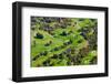 Aerial view of Ojai Valley Inn Country Club Golf Course in Ventura County, Ojai, California-null-Framed Photographic Print