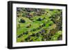 Aerial view of Ojai Valley Inn Country Club Golf Course in Ventura County, Ojai, California-null-Framed Photographic Print