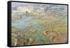 Aerial View of Okavango Delta, Botswana, Africa-Sergio Pitamitz-Framed Stretched Canvas