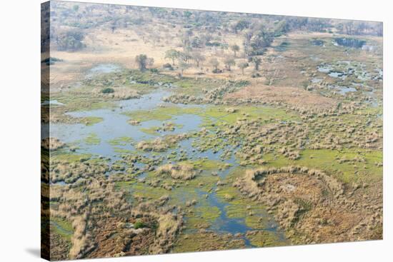 Aerial View of Okavango Delta, Botswana, Africa-Sergio Pitamitz-Stretched Canvas