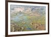 Aerial View of Okavango Delta, Botswana, Africa-Sergio Pitamitz-Framed Photographic Print