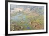 Aerial View of Okavango Delta, Botswana, Africa-Sergio Pitamitz-Framed Photographic Print