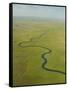 Aerial View of Okavango Delta-Michele Westmorland-Framed Stretched Canvas