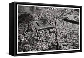 Aerial View of Old Cairo, Egypt, from a Zeppelin, 1931-null-Framed Stretched Canvas