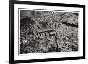 Aerial View of Old Cairo, Egypt, from a Zeppelin, 1931-null-Framed Giclee Print