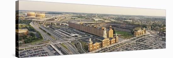 Aerial View of Oriole Park at Camden Yards, Baltimore, Maryland, USA-null-Stretched Canvas