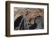 Aerial view of Outback mines in Australia.-John Gollings-Framed Photo