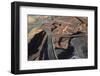 Aerial view of Outback mines in Australia.-John Gollings-Framed Photo