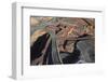 Aerial view of Outback mines in Australia.-John Gollings-Framed Photo