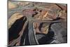 Aerial view of Outback mines in Australia.-John Gollings-Mounted Photo