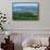 Aerial view of Oxnard farm fields in spring with Ventura City and Pacific Ocean in background, V...-null-Framed Stretched Canvas displayed on a wall