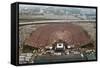 Aerial View of Packed JFK Stadium-null-Framed Stretched Canvas